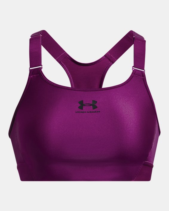 Women's HeatGear® Armour High Sports Bra, Purple, pdpMainDesktop image number 10